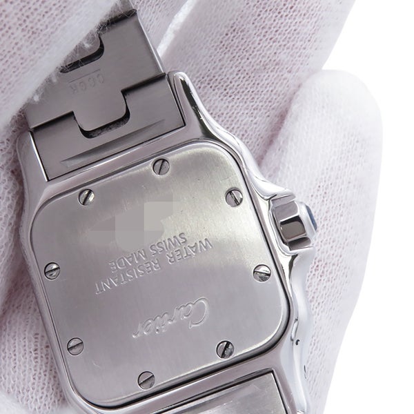カルティエ サントスガルベ SM W20056D6 Cartier 腕時計 ウォッチ アイボリー文字盤 クォーツ