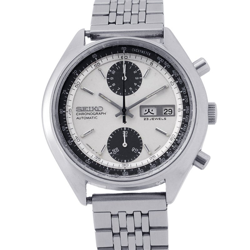 セイコー クロノグラフ デイデイト 6138-8000 SEIKO 腕時計 シルバー文字盤