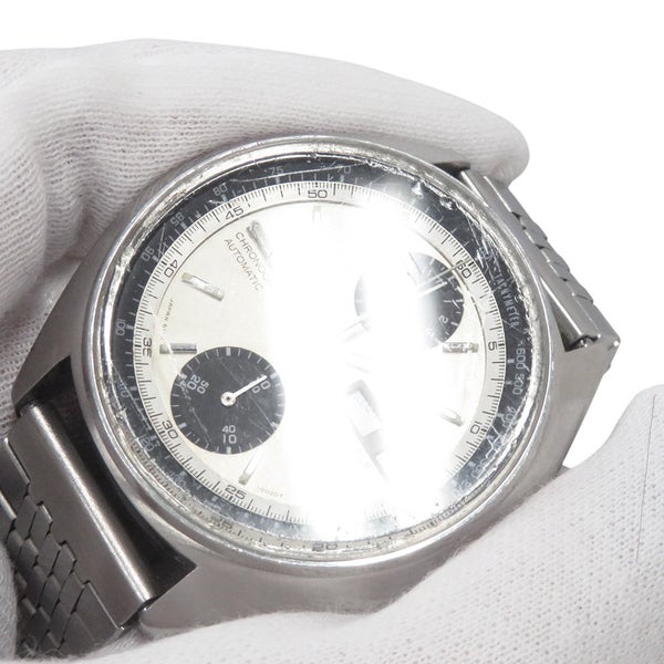 セイコー クロノグラフ デイデイト 6138-8000 SEIKO 腕時計 シルバー文字盤