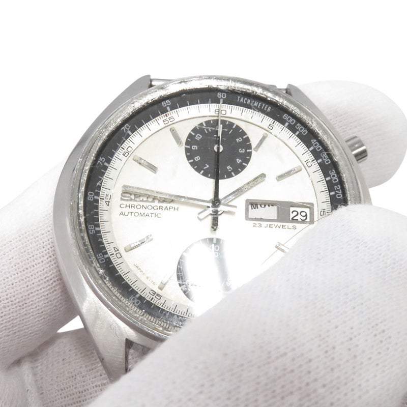 セイコー クロノグラフ デイデイト 6138-8000 SEIKO 腕時計 シルバー文字盤