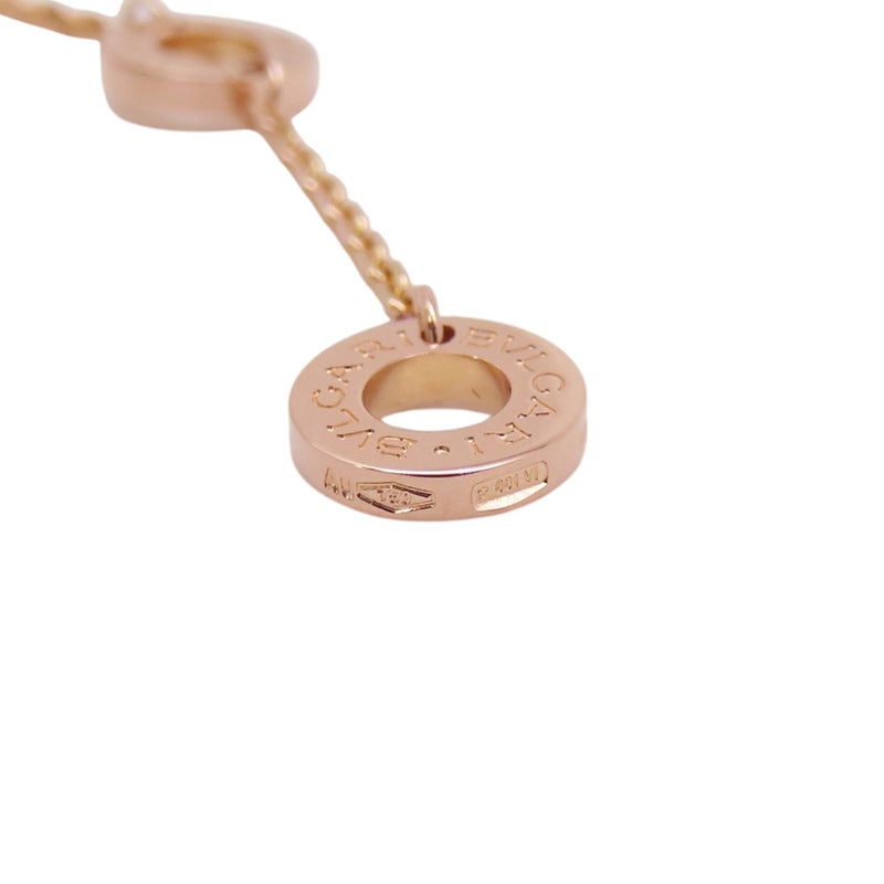 ブルガリ ネックレス ディーヴァ ドリーム マラカイト/ダイヤモンド 計0.28ct K18PGピンクゴールド 351143 BVLGARI ペンダント