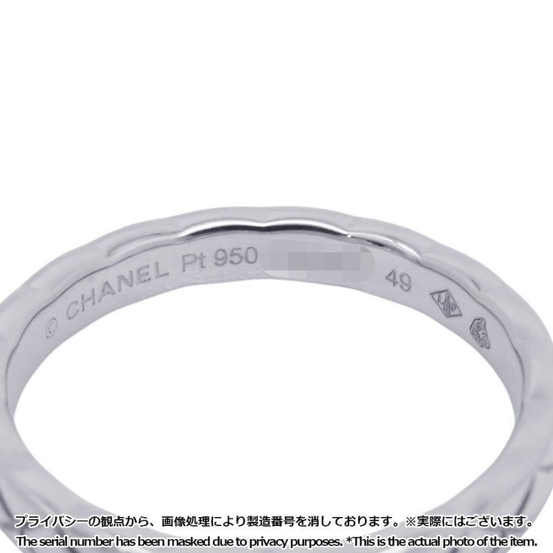 シャネル リング ココクラッシュ コレクション マリッジリング スモール ダイヤ 1P 約0.03ct Pt950プラチナ サイズ49 J11354 指輪