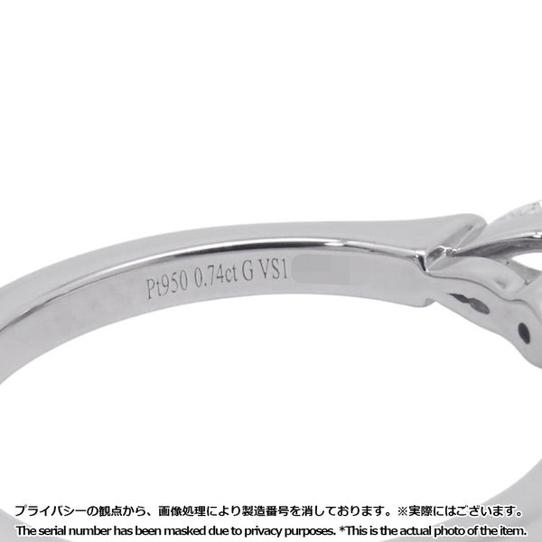 グラフ リング プロミス ラウンド ダイヤモンド エンゲージメント ダイヤ 中石0.74ct Pt950プラチナ サイズ約8号 GIA鑑定書付き 指輪