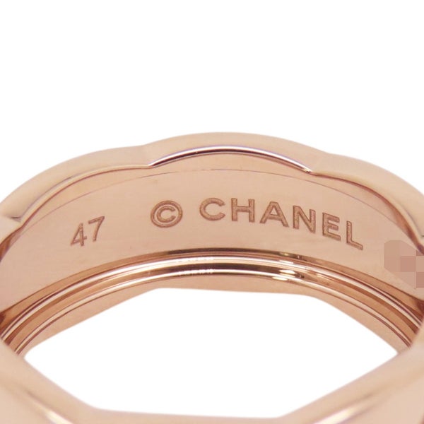 シャネル リング ココ クラッシュ ミディアムモデル K18PGピンクゴールド リングサイズ47 J10817 CHANEL 指輪
