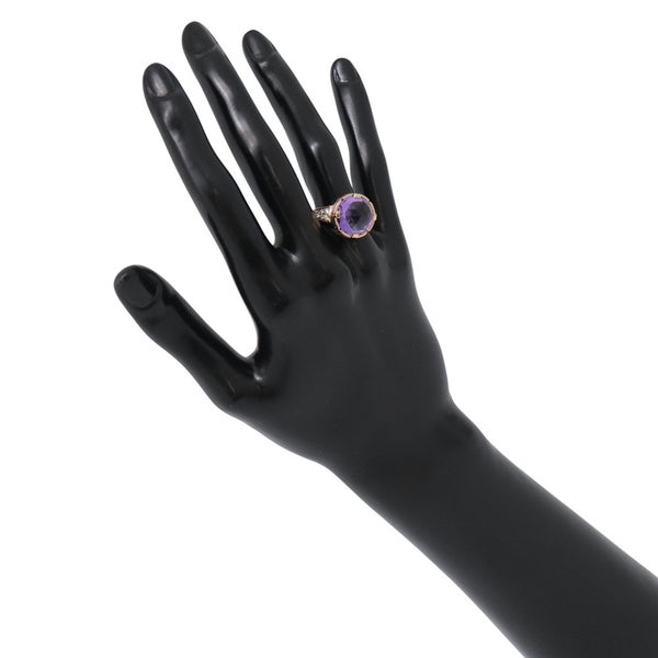 ブルガリ リング パレンテシ カクテル アメシスト/ダイヤモンド K18PGピンクゴールド 約14号 AN855181 BVLGARI 指輪