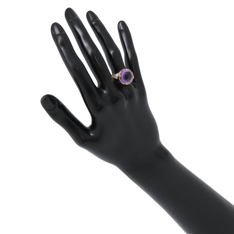 ブルガリ リング パレンテシ カクテル アメシスト/ダイヤモンド K18PGピンクゴールド 約14号 AN855181 BVLGARI 指輪