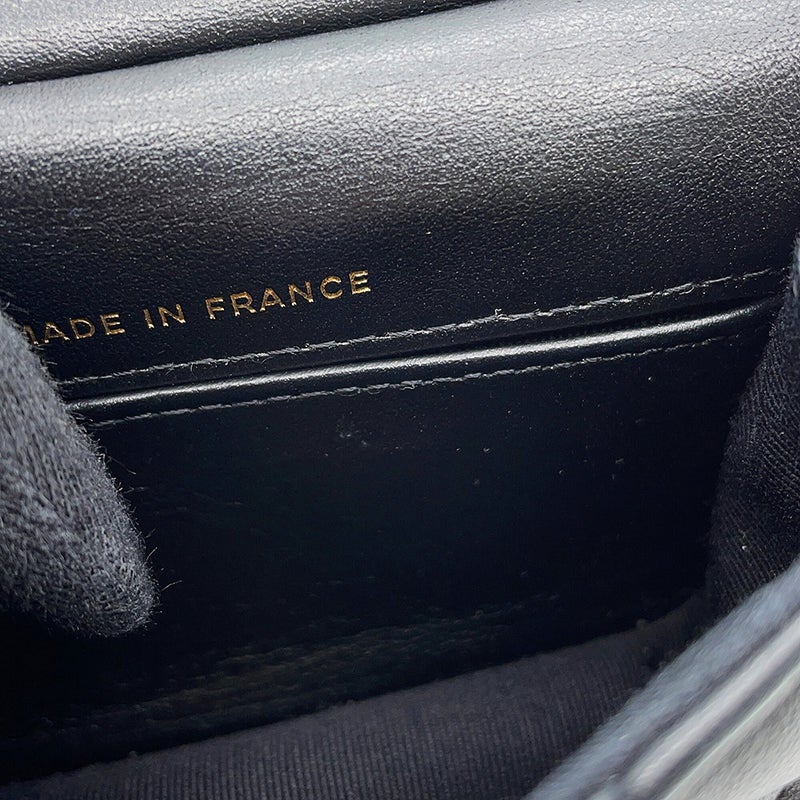 シャネル チェーンショルダーバッグ マトラッセ ココマーク ラムスキン AP2271 CHANEL 黒