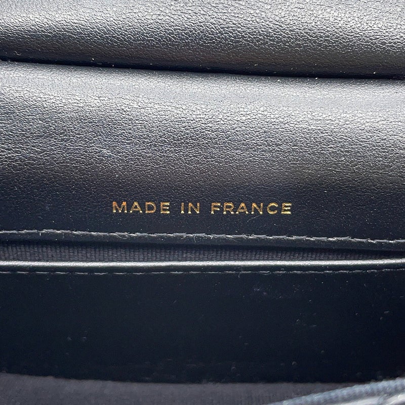 シャネル チェーンショルダーバッグ マトラッセ ココマーク ラムスキン AP2271 CHANEL 黒