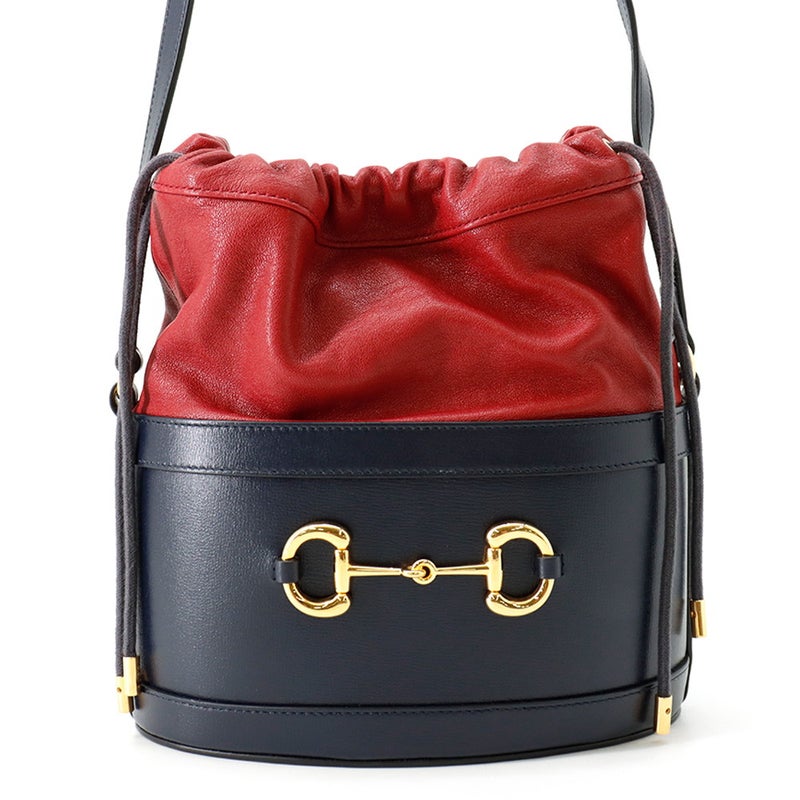 グッチ ショルダーバッグ ホースビット 1955 巾着 レザー 602118 GUCCI