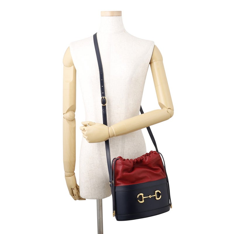 グッチ ショルダーバッグ ホースビット 1955 巾着 レザー 602118 GUCCI