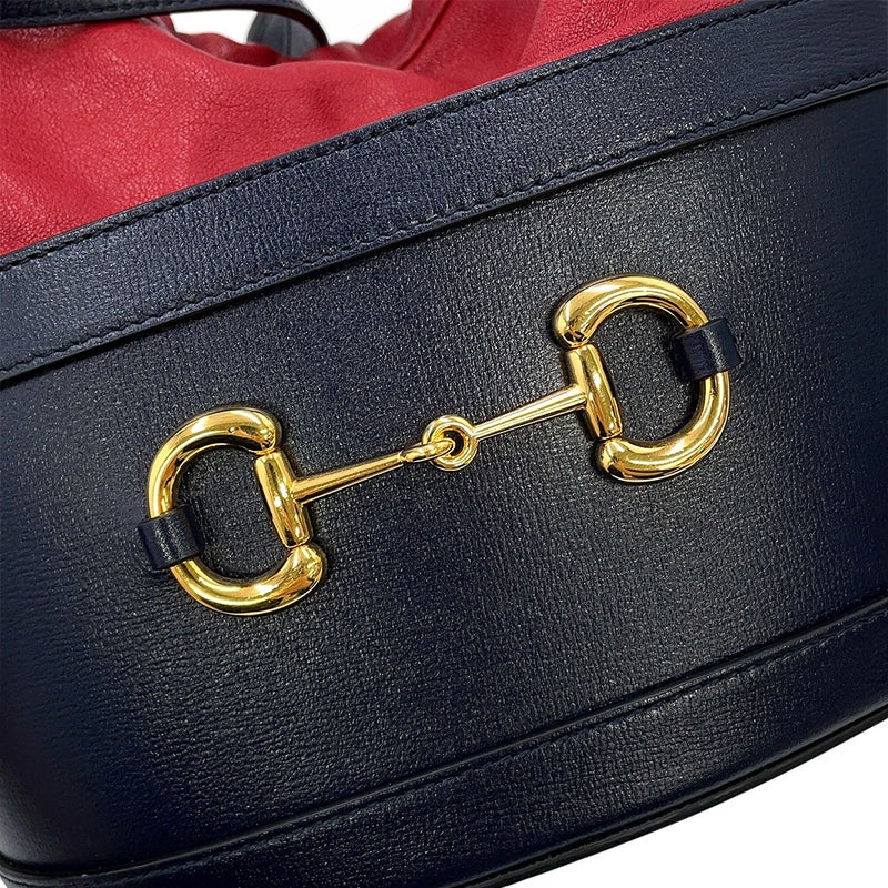 グッチ ショルダーバッグ ホースビット 1955 巾着 レザー 602118 GUCCI