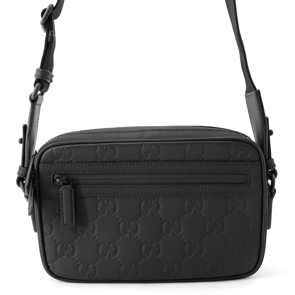 グッチ ショルダーバッグ GGラバーエフェクト ラバー 771293 GUCCI 黒