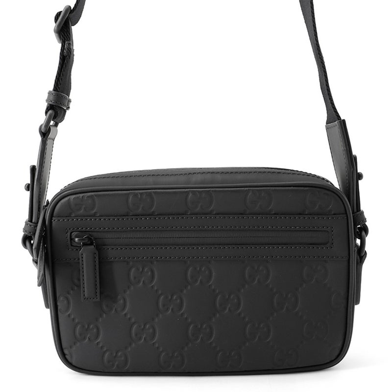 グッチ ショルダーバッグ GGラバーエフェクト ラバー 771293 GUCCI 黒