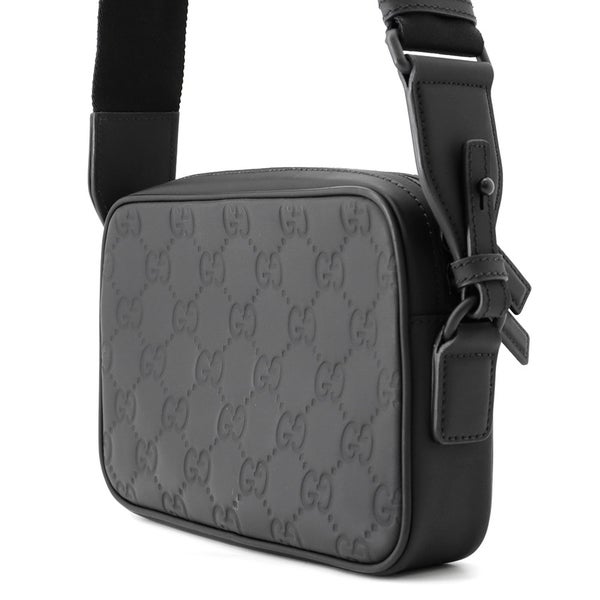 グッチ ショルダーバッグ GGラバーエフェクト ラバー 771293 GUCCI 黒