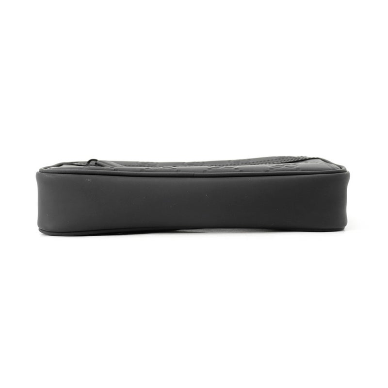 グッチ ショルダーバッグ GGラバーエフェクト ラバー 771293 GUCCI 黒