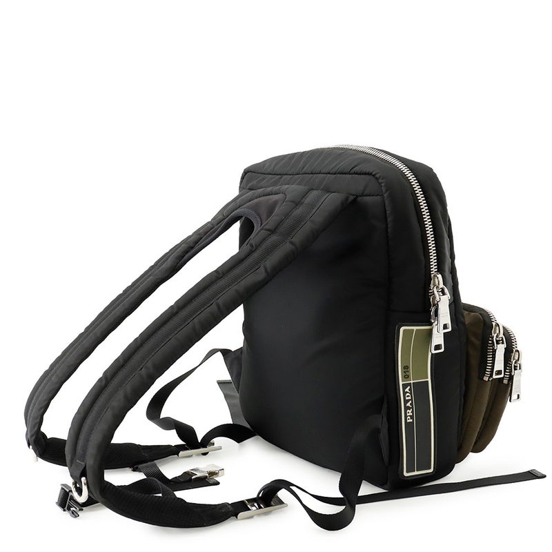 プラダ リュック ポケット バックパック ナイロン 2VZ043 PRADA バッグ リュックサック 黒