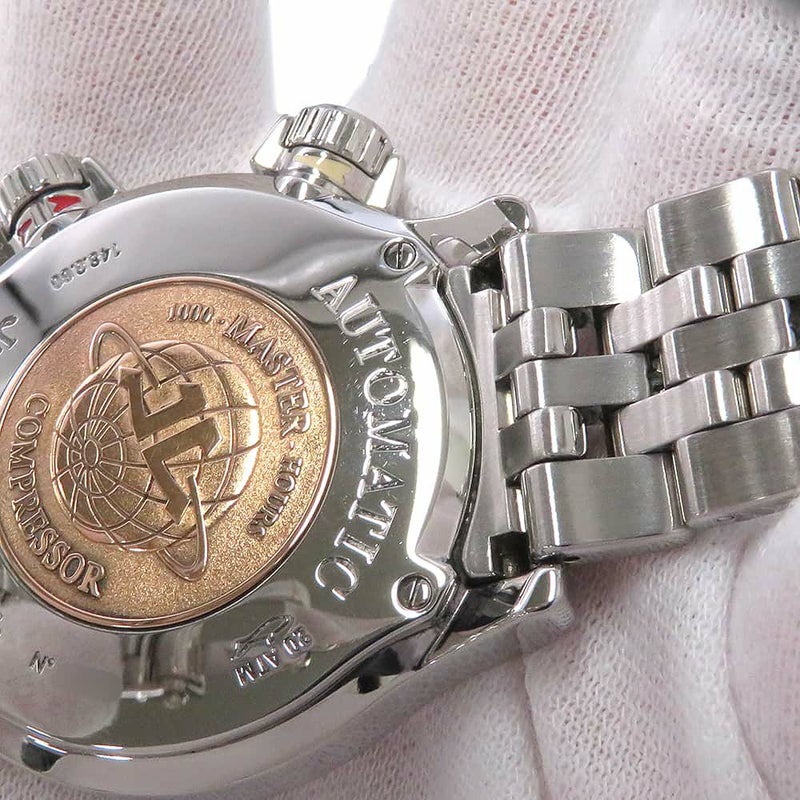 ジャガールクルト マスターコンプレッサー Q1728420/148.8.60 JAEGER-LECOULTRE 腕時計 黒文字盤
