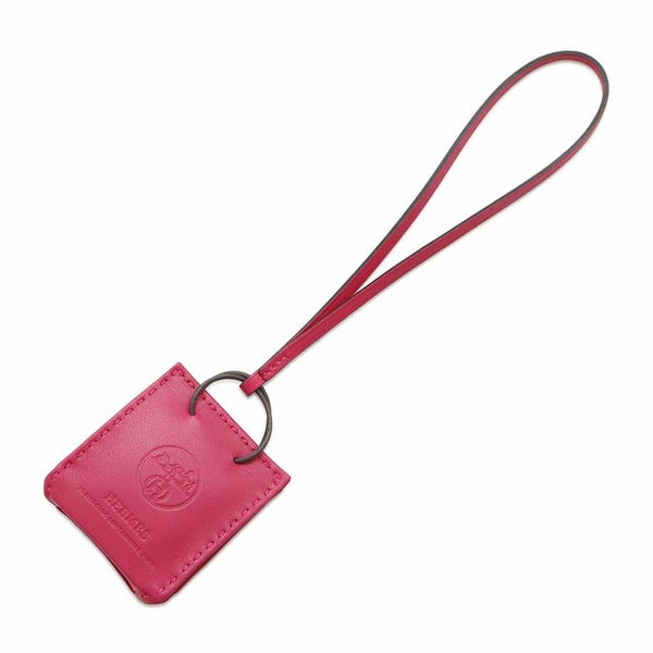 エルメス バッグチャーム ショッパー サックオランジュ ローズメキシコ ラムスキン Y刻印 HERMES 2020年秋冬限定