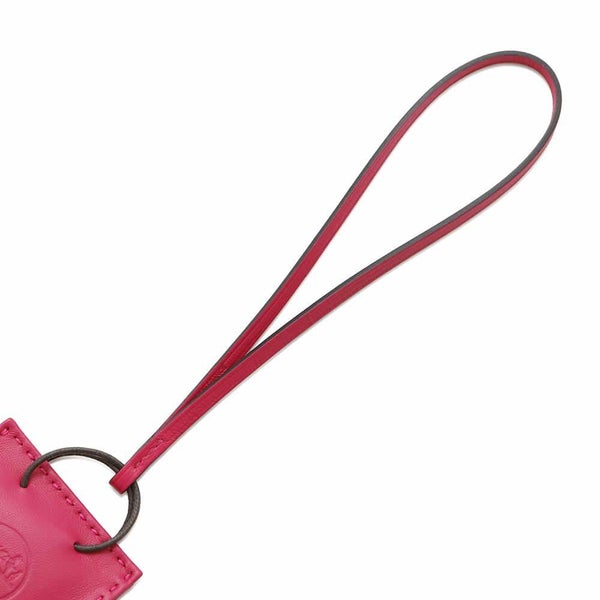 エルメス バッグチャーム ショッパー サックオランジュ ローズメキシコ ラムスキン Y刻印 HERMES 2020年秋冬限定