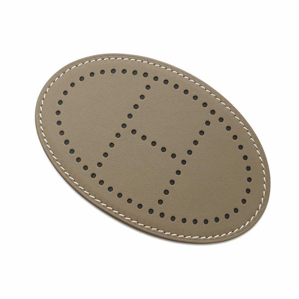 エルメス バレッタ エブリンGM エトゥープ/シルバー金具 スイフト HERMES ヘアアクセサリー ヘアクリップ