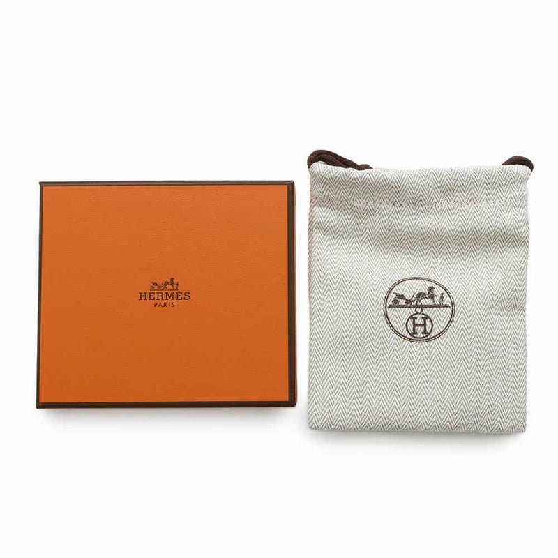 エルメス バレッタ エブリンGM エトゥープ/シルバー金具 スイフト HERMES ヘアアクセサリー ヘアクリップ