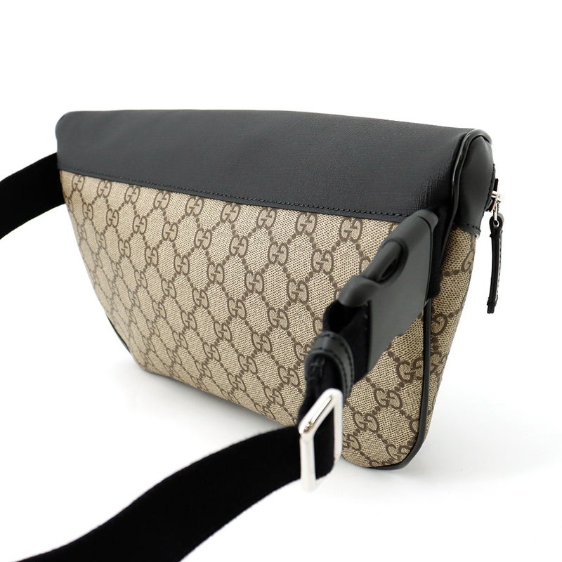 グッチ ボディバッグ GGスプリーム ベルトバッグ 779843 GUCCI ウエストバッグ 黒