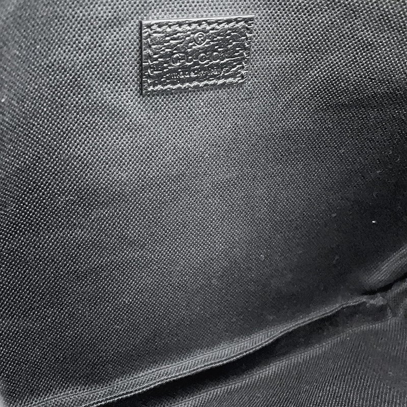 グッチ ボディバッグ ジャンボGG ウエストバッグ キャンバス 696031 GUCCI ベルトバッグ 黒