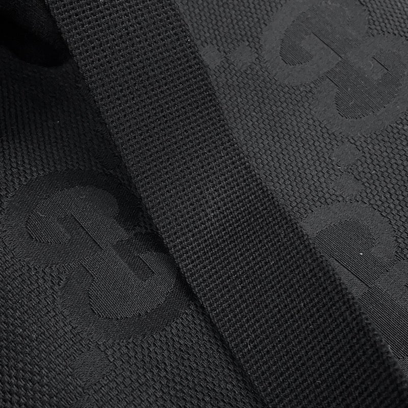 グッチ ボディバッグ ジャンボGG ウエストバッグ キャンバス 696031 GUCCI ベルトバッグ 黒