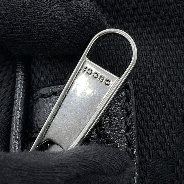 グッチ ボディバッグ ジャンボGG ウエストバッグ キャンバス 696031 GUCCI ベルトバッグ 黒