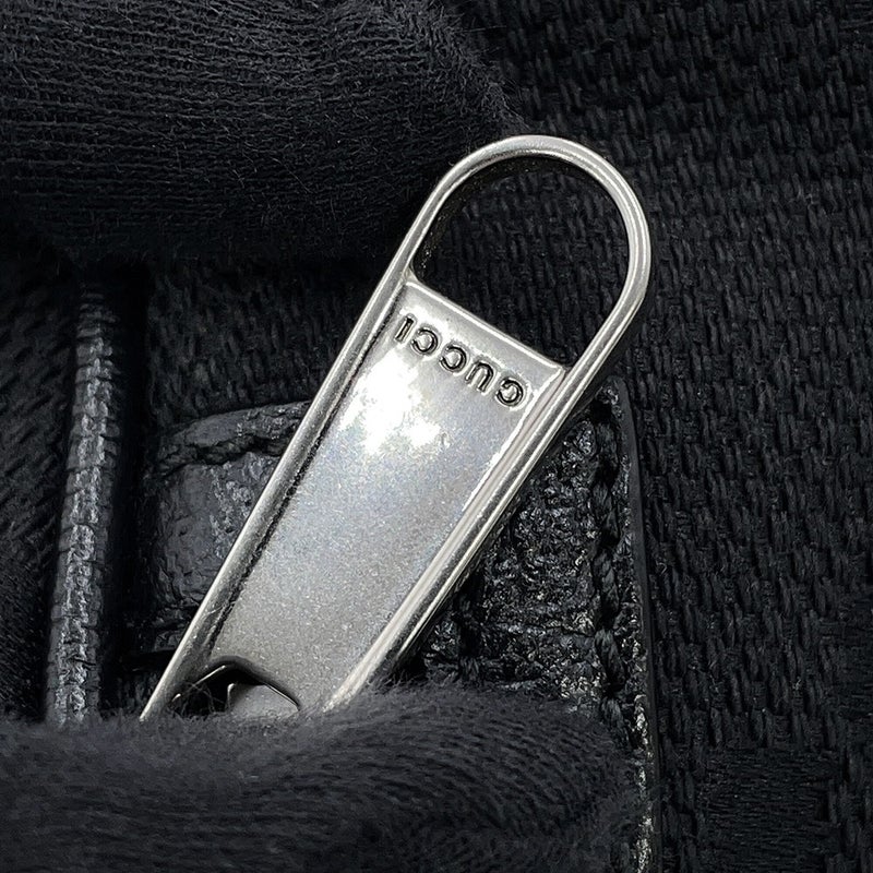 グッチ ボディバッグ ジャンボGG ウエストバッグ キャンバス 696031 GUCCI ベルトバッグ 黒