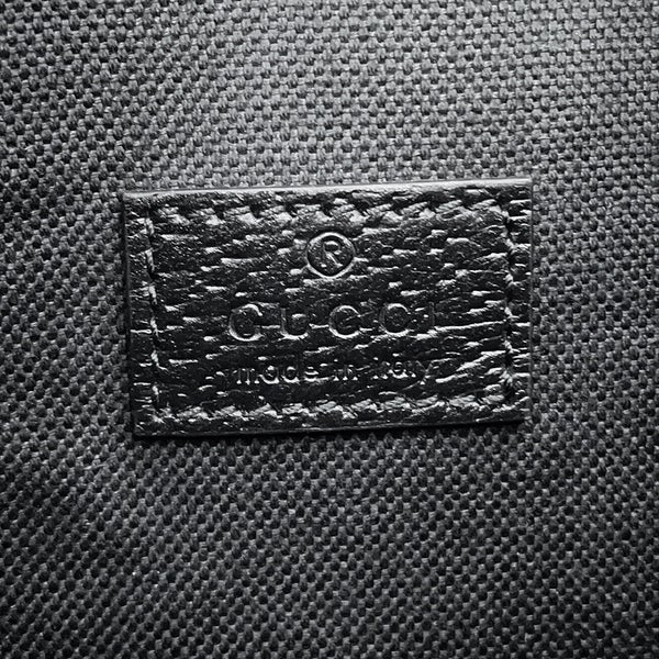 グッチ ボディバッグ ジャンボGG ウエストバッグ キャンバス 696031 GUCCI ベルトバッグ 黒