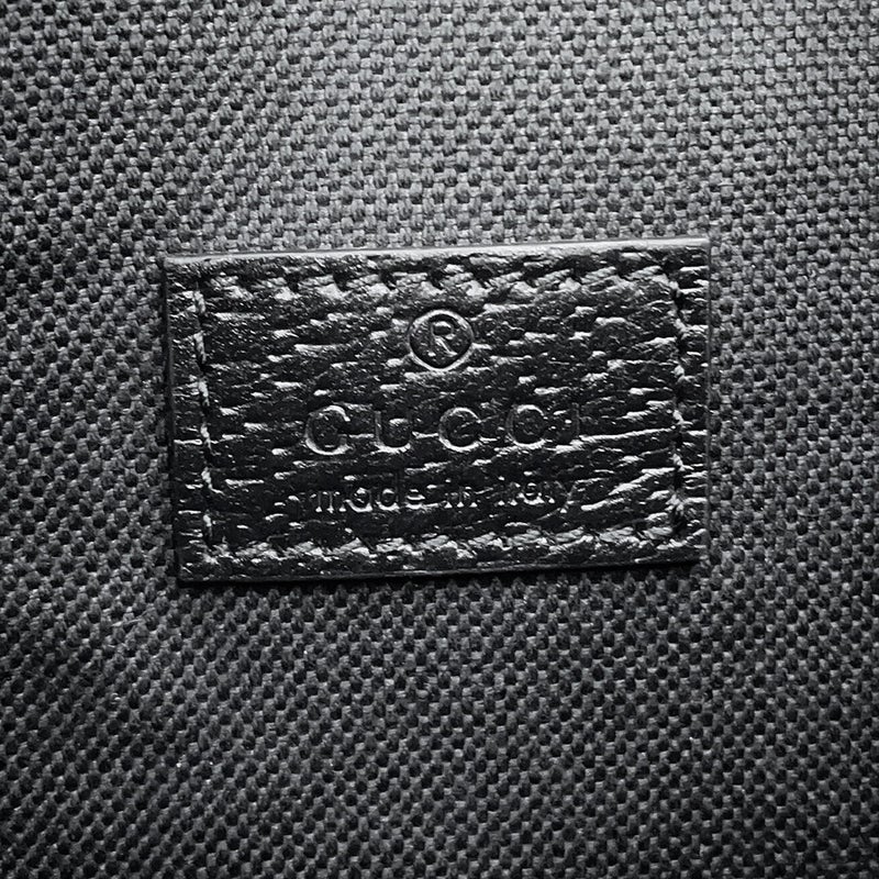 グッチ ボディバッグ ジャンボGG ウエストバッグ キャンバス 696031 GUCCI ベルトバッグ 黒