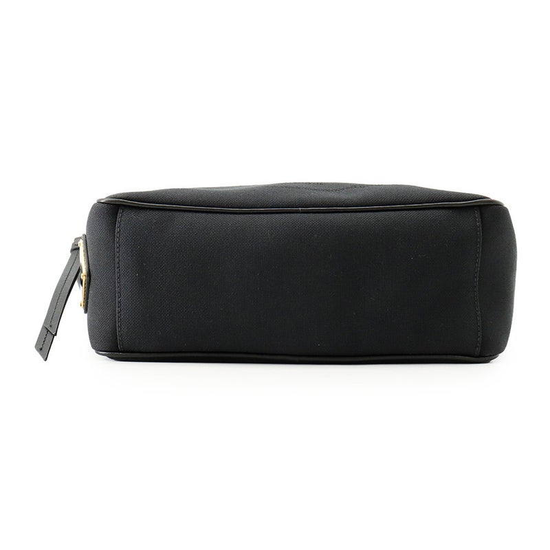 プラダ ショルダーバッグ ロゴ クロスボディバッグ キャンバス レザー 1BH089 PRADA 黒