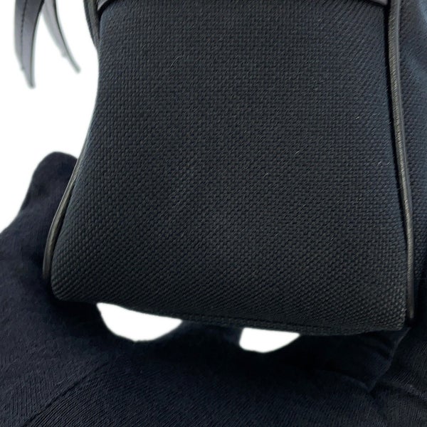 プラダ ショルダーバッグ ロゴ クロスボディバッグ キャンバス レザー 1BH089 PRADA 黒