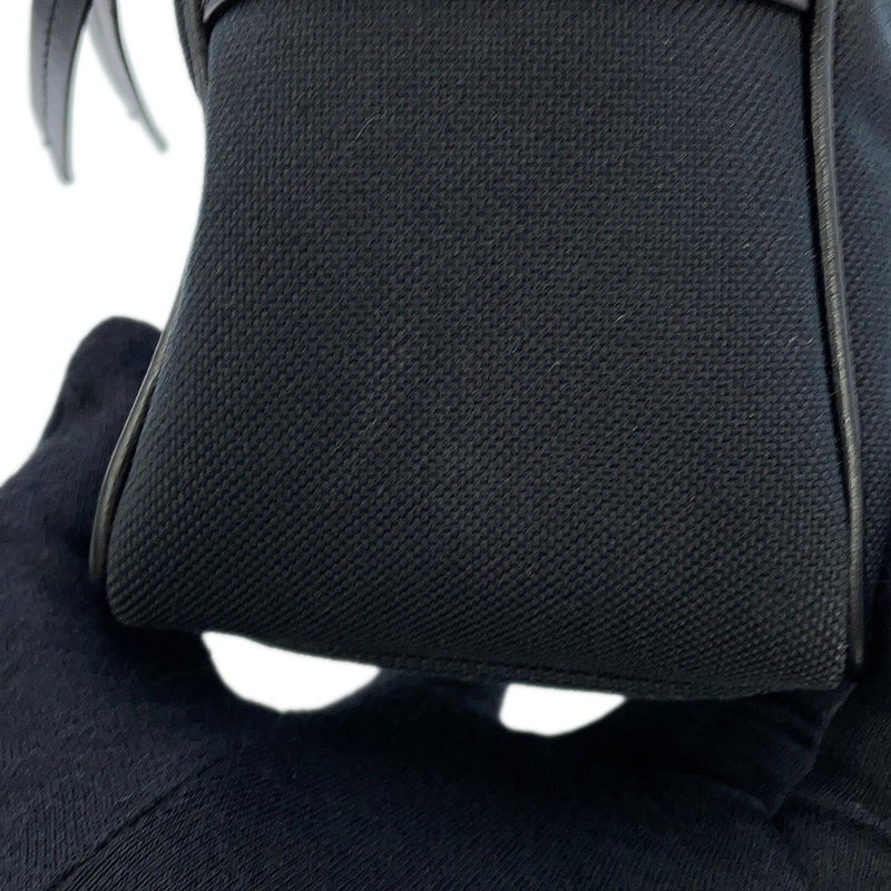 プラダ ショルダーバッグ ロゴ クロスボディバッグ キャンバス レザー 1BH089 PRADA 黒