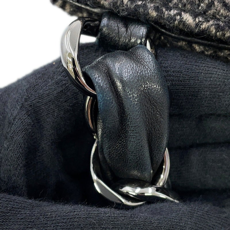 シャネル ワンショルダーバッグ ココマーク マトラッセ ツイード CHANEL 黒 セール品
