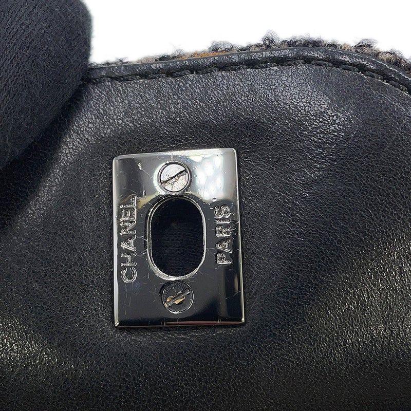 シャネル ワンショルダーバッグ ココマーク マトラッセ ツイード CHANEL 黒 セール品