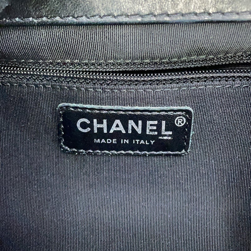 シャネル ワンショルダーバッグ ココマーク マトラッセ ツイード CHANEL 黒 セール品