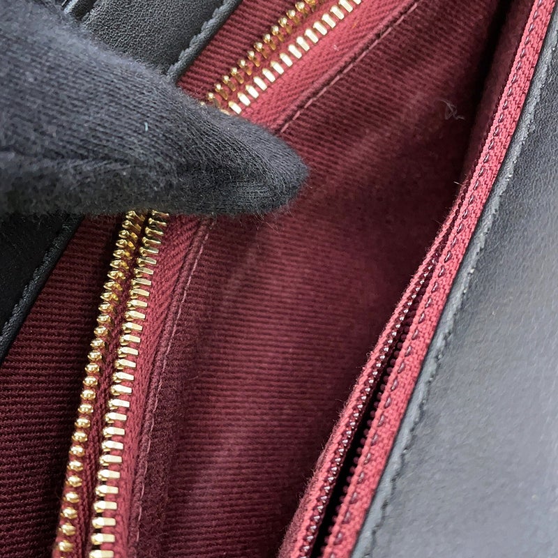 シャネル チェーンショルダーバッグ シェブロン ココマーク レザー CHANEL Vステッチ 黒 2way