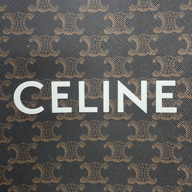 セリーヌ ハンドバッグ トリオンフ ミニ バーティカル カバ PVC レザー 194372 CELINE 2way