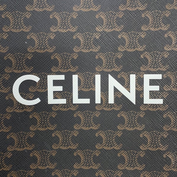 セリーヌ ハンドバッグ トリオンフ ミニ バーティカル カバ PVC レザー 194372 CELINE 2way