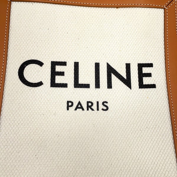 セリーヌ ハンドバッグ ミニ バーティカル カバ キャンバス レザー 193302 CELINE 2way