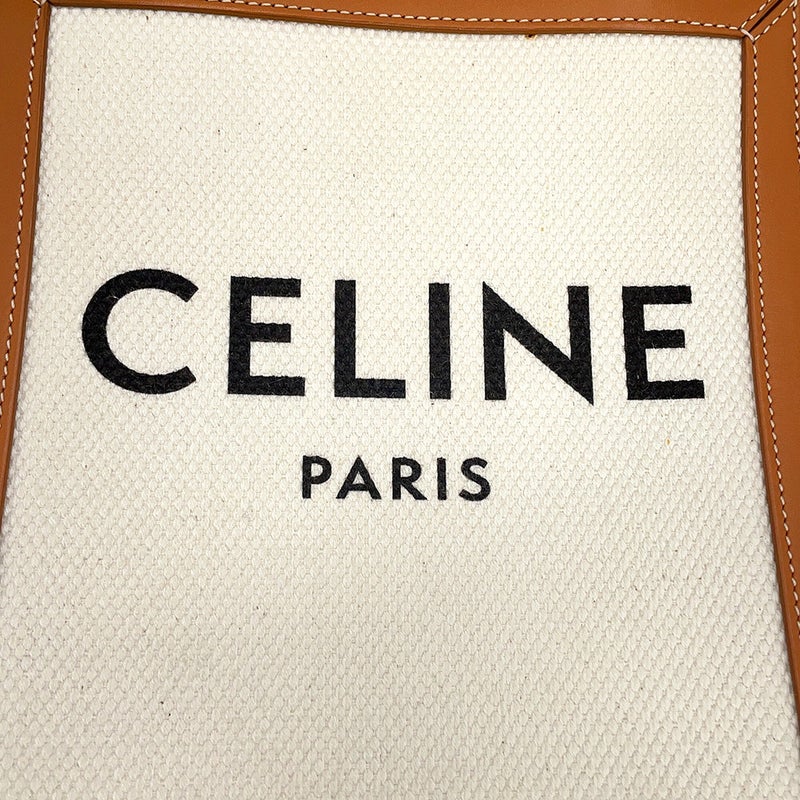 セリーヌ ハンドバッグ ミニ バーティカル カバ キャンバス レザー 193302 CELINE 2way
