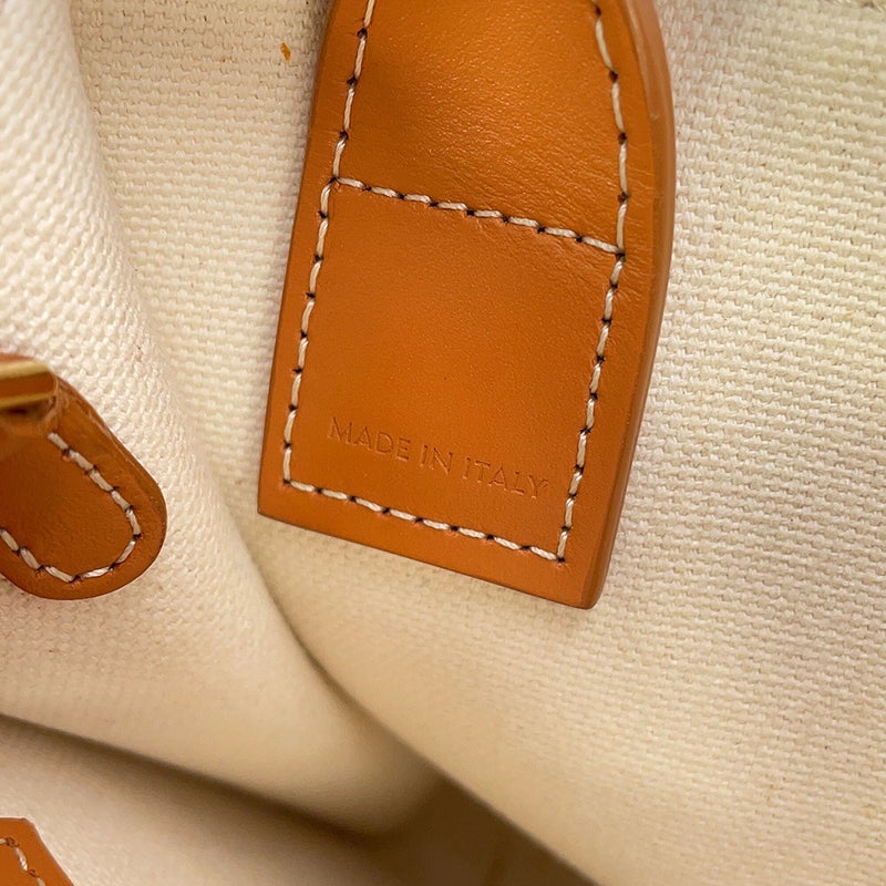 セリーヌ ハンドバッグ ミニ バーティカル カバ キャンバス レザー 193302 CELINE 2way