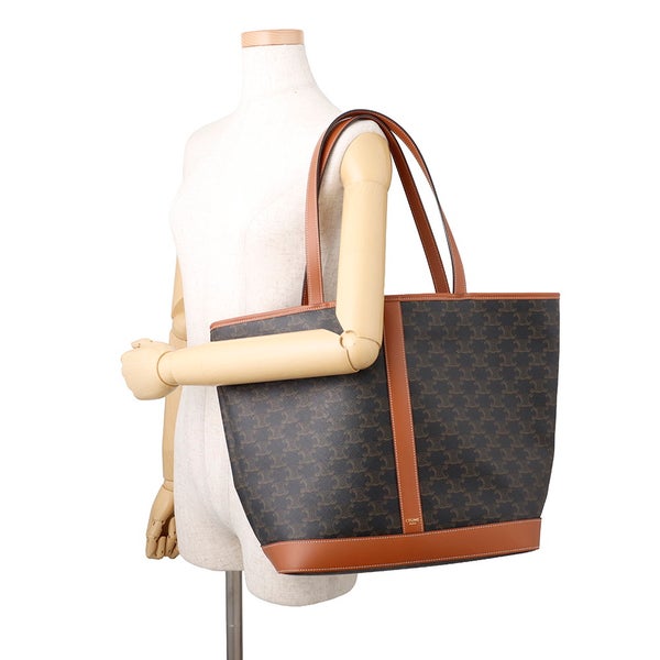 セリーヌ トートバッグ トリオンフ カバ ミディアム PVC/レザー 115072 CELINE
