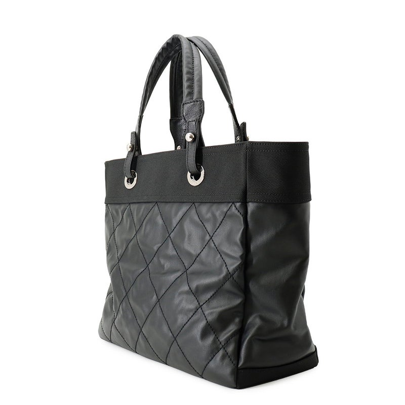 シャネル トートバッグ マトラッセ パリビアリッツ トートMM ココチャーム A34209 CHANEL 黒