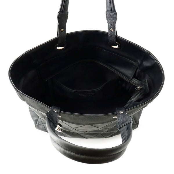 シャネル トートバッグ マトラッセ パリビアリッツ トートMM ココチャーム A34209 CHANEL 黒
