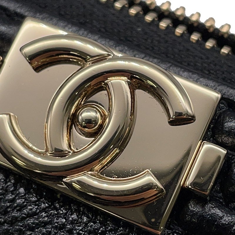 シャネル チェーンショルダーバッグ ボーイシャネル ミニ キャビアスキン AP2708 CHANEL バッグ 黒 セール品