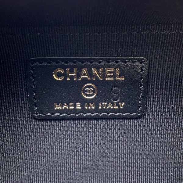 シャネル チェーンショルダーバッグ ボーイシャネル ミニ キャビアスキン AP2708 CHANEL バッグ 黒 セール品