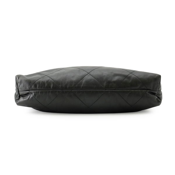 シャネル チェーンショルダーバッグ CHANEL22 ミディアム カーフレザー AS3261 CHANEL 黒